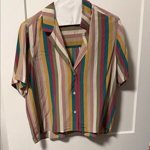 Rails Multicolor Striped silk Shirt